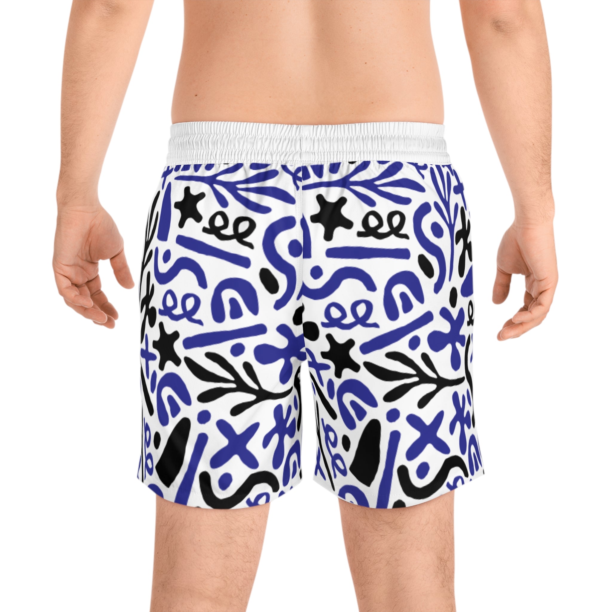 Stylish Men's Swim Shorts, Vibrant Beachwear, AOP Swim Trunks, Summer Vacation Essentials, Pool Party Must-Have, Relaxation Ready