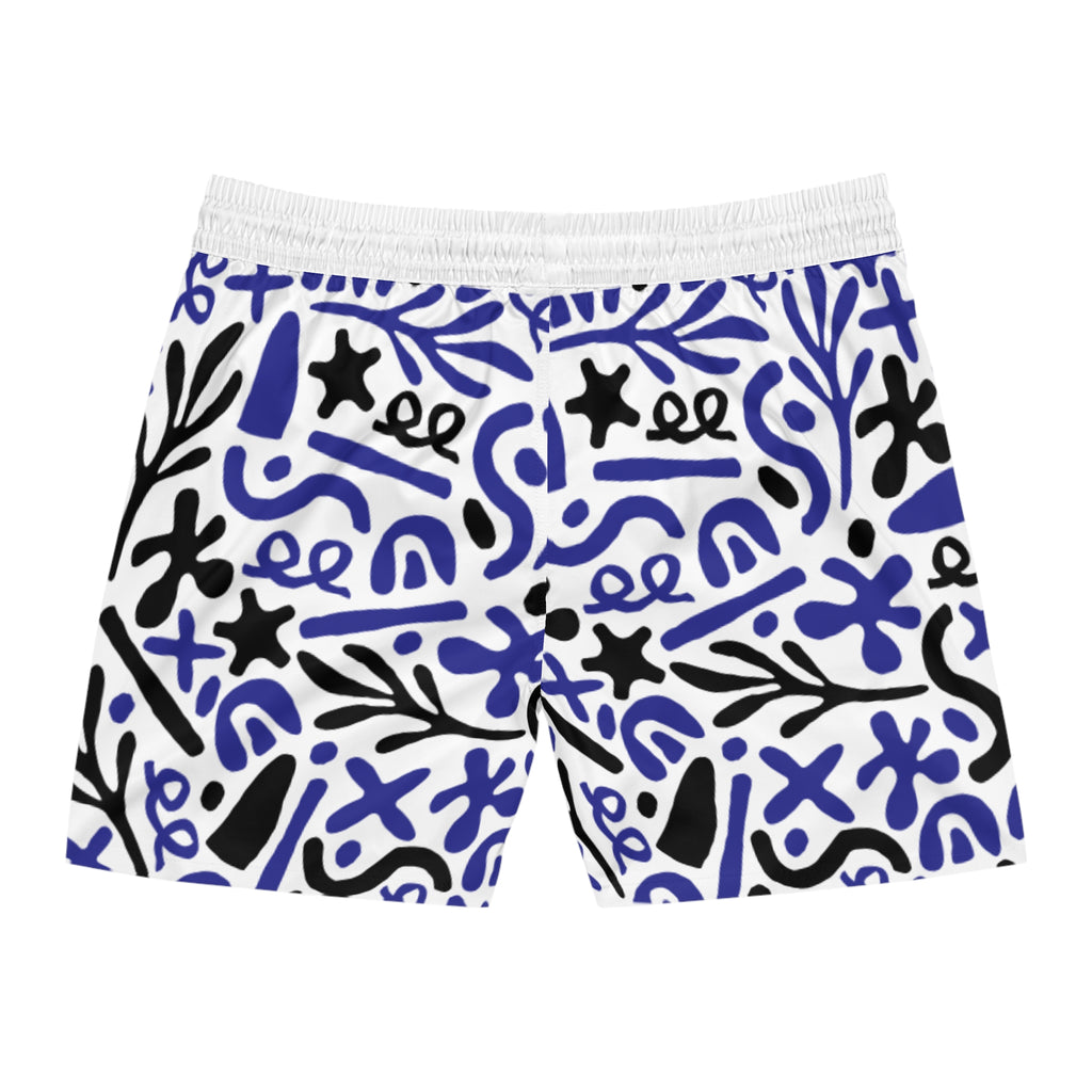 Stylish Men's Swim Shorts, Vibrant Beachwear, AOP Swim Trunks, Summer Vacation Essentials, Pool Party Must-Have, Relaxation Ready